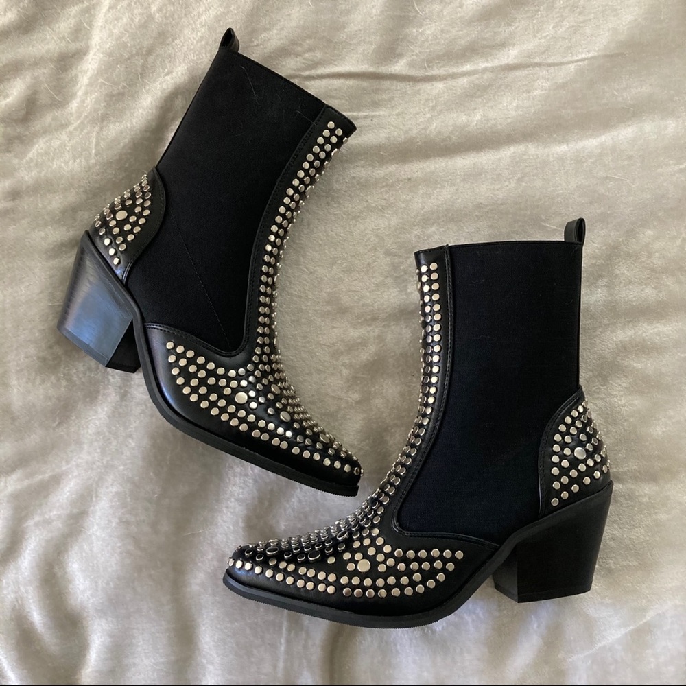 Nasty Gal Western Studded Bootie